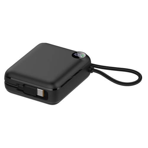 Power Bank with built-in lightning and USB-C cable ZENOX 2 10000mAh