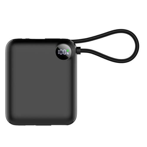 Power Bank with built-in lightning and USB-C cable ZENOX 2 10000mAh