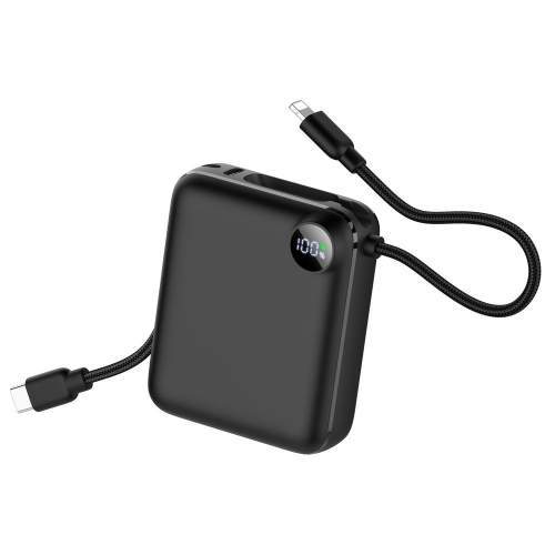 Power Bank with built-in lightning and USB-C cable ZENOX 2 10000mAh