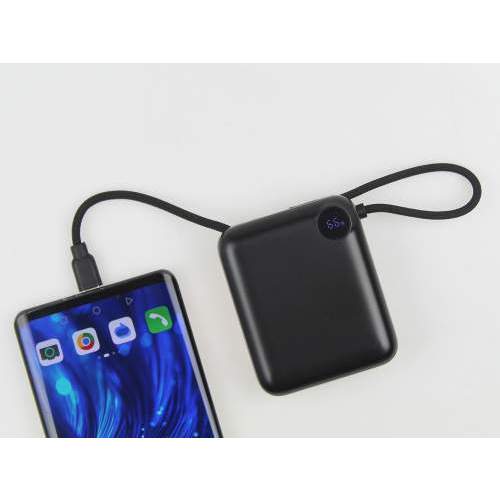 Power Bank with built-in lightning and USB-C cable ZENOX 2 10000mAh