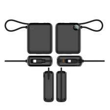 Power Bank with built-in lightning and USB-C cable ZENOX 2 10000mAh