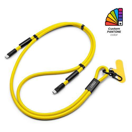 Kabel USB-C smycz sznurkowa okrągła 60W STELLA