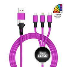 Kabel USB 6w1 z podświetlanym logo ATLANTA