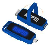 Pamięć USB wysuwana 2w1 OTG USB-C z podświetlanym logo  8-128GB