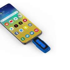 Pamięć USB wysuwana 2w1 OTG USB-C z podświetlanym logo  8-128GB