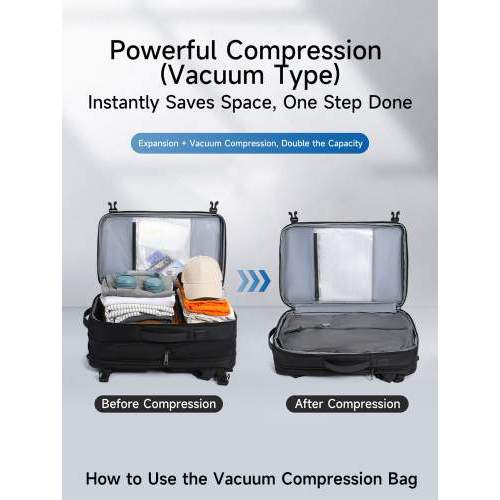 Innovative urban backpack with vacuum compartment with logo printing 17.3