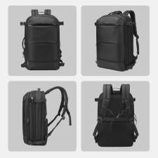 Innovative urban backpack with vacuum compartment with logo printing 17.3