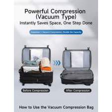 Innovative urban backpack with vacuum compartment with logo printing 17.3