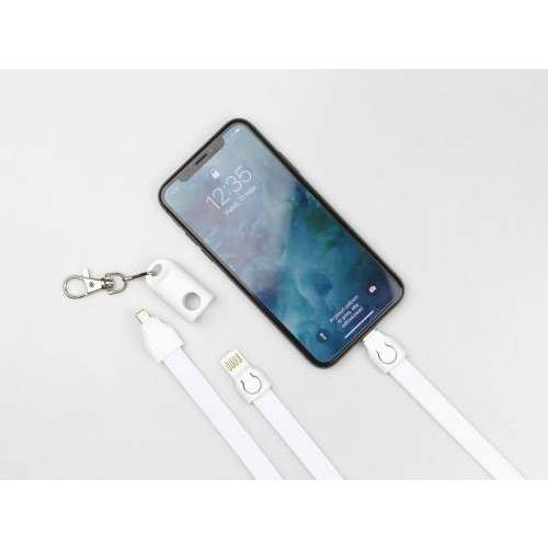 Reklamowy kabel smycz WAIKIKI USB-C z nadrukiem full color