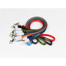 Reklamowy kabel smycz WAIKIKI USB-C z nadrukiem full color
