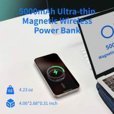 Ultracienki power bank magnetyczny TITAN 5000mAh