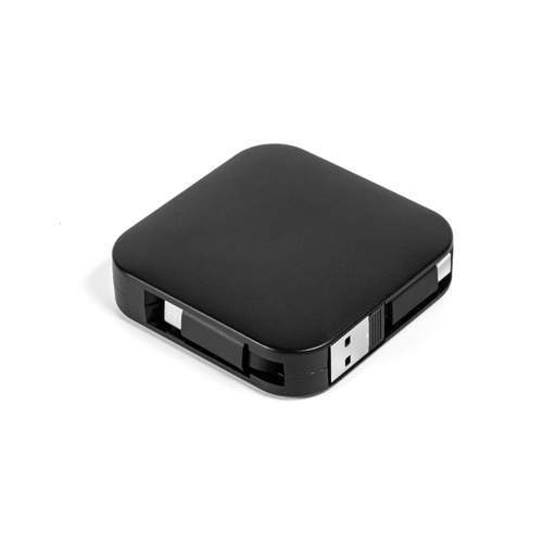 Wielofunkcyjny multikabel 4w1 60W ERVIK z podstawką pod telefon i logo