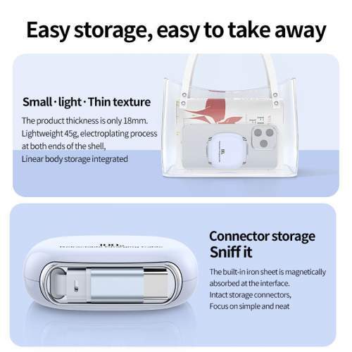 Retractable USB-C cable 100W LUKKA with full color print