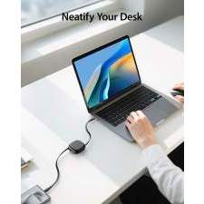 Retractable USB-C cable 100W LUKKA with full color print