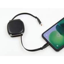 Retractable USB-C cable 100W LUKKA with full color print