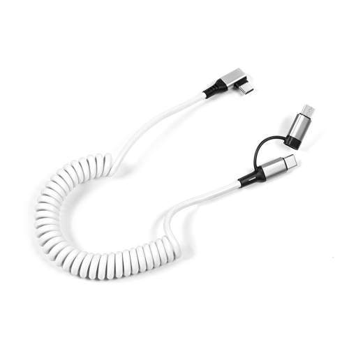 Kabel USB kątowy 90° 2w1 60W SPRING