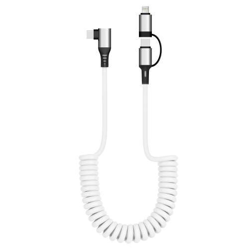 Kabel USB kątowy 90° 2w1 60W SPRING