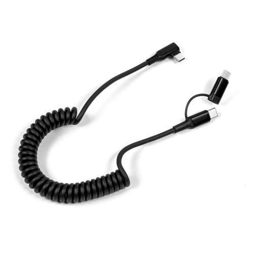 Kabel USB kątowy 90° 2w1 60W SPRING