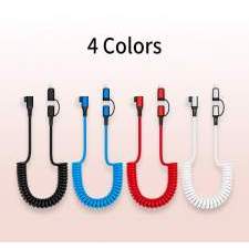 Kabel USB kątowy 90° 2w1 60W SPRING