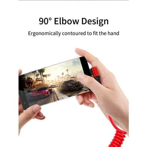 Kabel USB kątowy 90° 2w1 60W SPRING