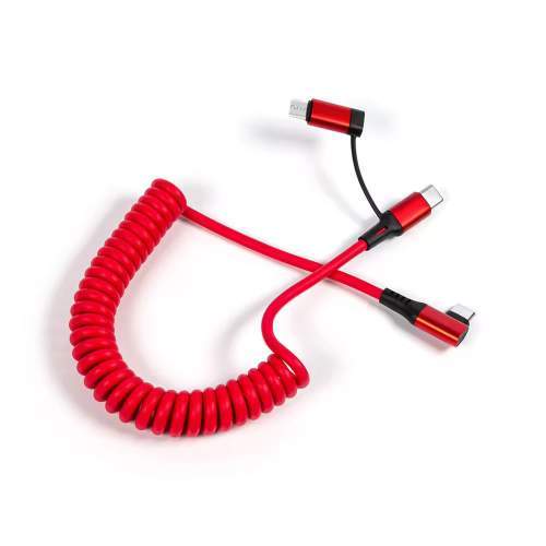 Kabel USB kątowy 90° 2w1 60W SPRING