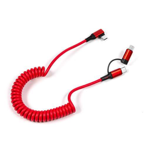 Kabel USB kątowy 90° 2w1 60W SPRING