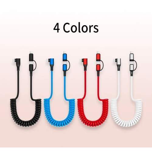 Kabel USB kątowy 90° 2w1 60W SPRING