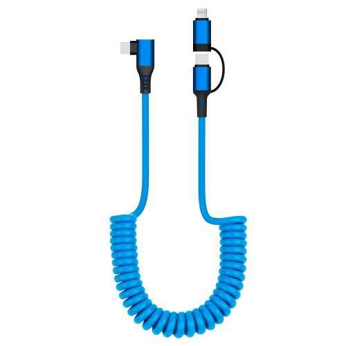 Kabel USB kątowy 90° 2w1 60W SPRING