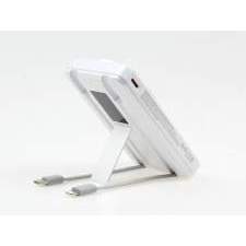 4-in-1 Magnetic Power Bank with cables and digital display ORION with branding 10000mAh
