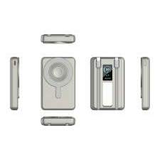 Magnetyczny Power Bank z kablami i wyświetlaczem cyfrowym ORION 10000mAh