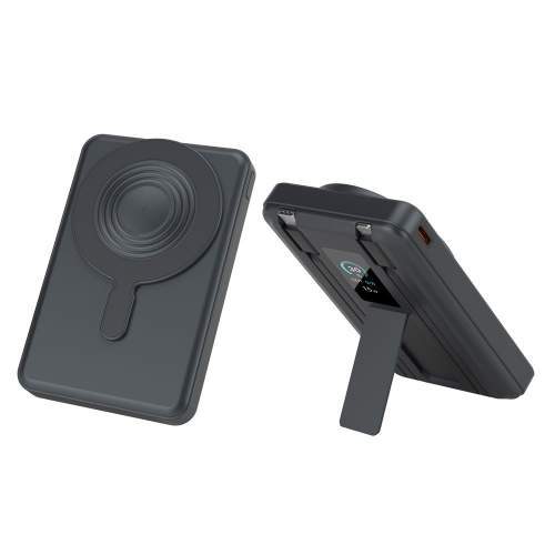 Magnetyczny Power Bank z kablami i wyświetlaczem cyfrowym ORION 10000mAh