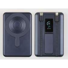 Magnetyczny Power Bank 4w1 z kablami i wyświetlaczem cyfrowym ORION z nadrukiem 10000mAh