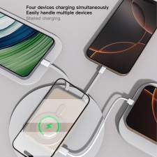 Magnetyczny Power Bank z kablami i wyświetlaczem cyfrowym ORION 10000mAh