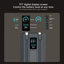 Magnetyczny Power Bank z kablami i wyświetlaczem cyfrowym ORION 10000mAh