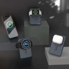 Magnetyczny Power Bank z kablami i wyświetlaczem cyfrowym ORION 10000mAh