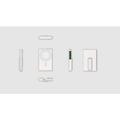 Magnetyczny Power Bank z kablem i inteligentnym wyświetlaczem ZENITH 10000mAh