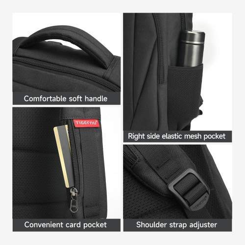 Lightweight minimalist backpack with USB with your printing 15.6