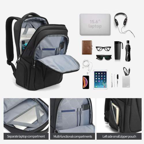 Lightweight minimalist backpack with USB with your printing 15.6