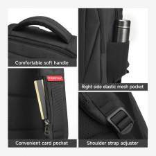 Lightweight minimalist backpack with USB with your printing 15.6