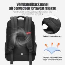 Lightweight minimalist backpack with USB with your printing 15.6