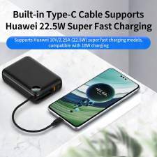 Power Bank z wbudowanym kablem USB-C i wyświetlaczem ZENOX 20K 20000mAh