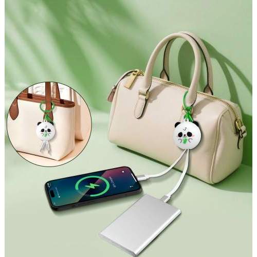 Retractable USB cable keychain 2-in-1 C-C 60W HONOLULU in custom shape 