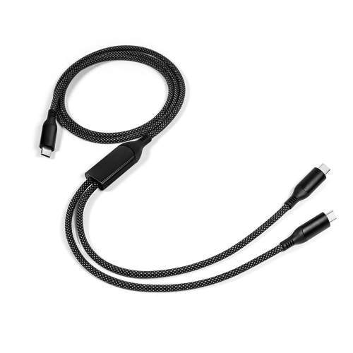 Kabel USB-C podwójny 2w1 100W VIGO CC z Twoim grawerem