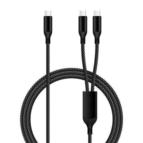 Kabel USB-C podwójny 2w1 100W VIGO CC z Twoim grawerem