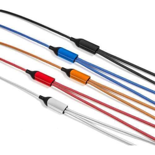 Kabel USB-C podwójny 2w1 100W VIGO CC z Twoim grawerem