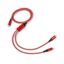 Kabel USB-C podwójny 2w1 100W VIGO CC z Twoim grawerem