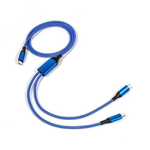 Kabel USB-C podwójny 2w1 100W VIGO CC z Twoim grawerem