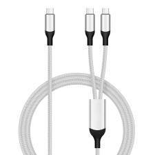 Kabel USB-C podwójny 2w1 100W VIGO CC z Twoim grawerem