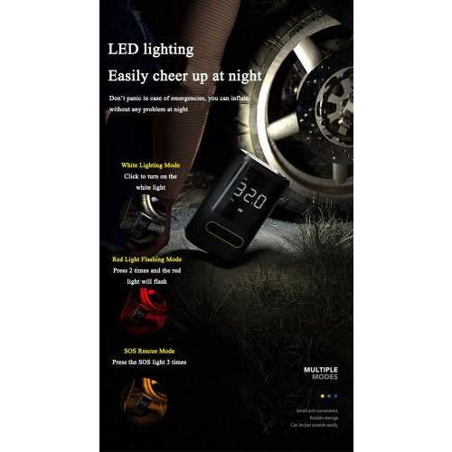 Portable electric air pump KATRINA 4000mAh