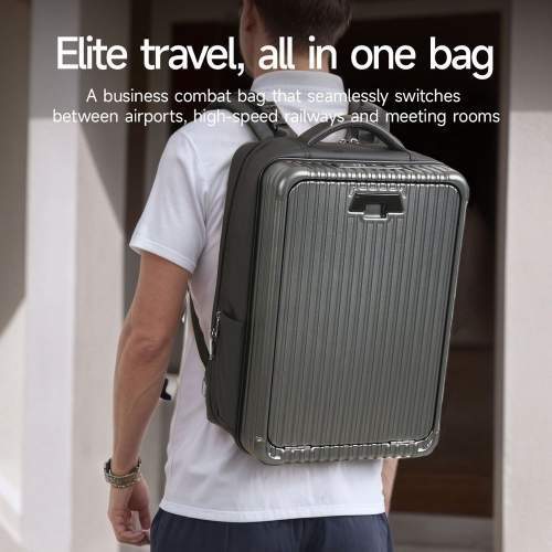 Plecak 2w1 biznesowy powiększany Hard Shell 15.6